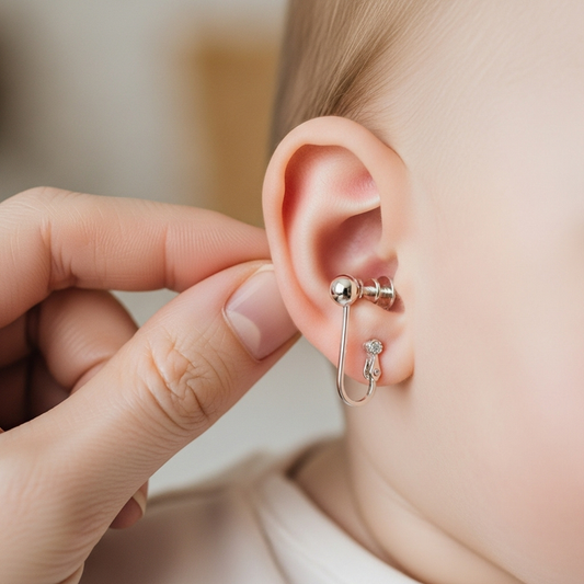 Primii Cercei ai Bebelușului: Ghidul Complet pentru o Alegere Sigură și Perfectă - DivaSilver