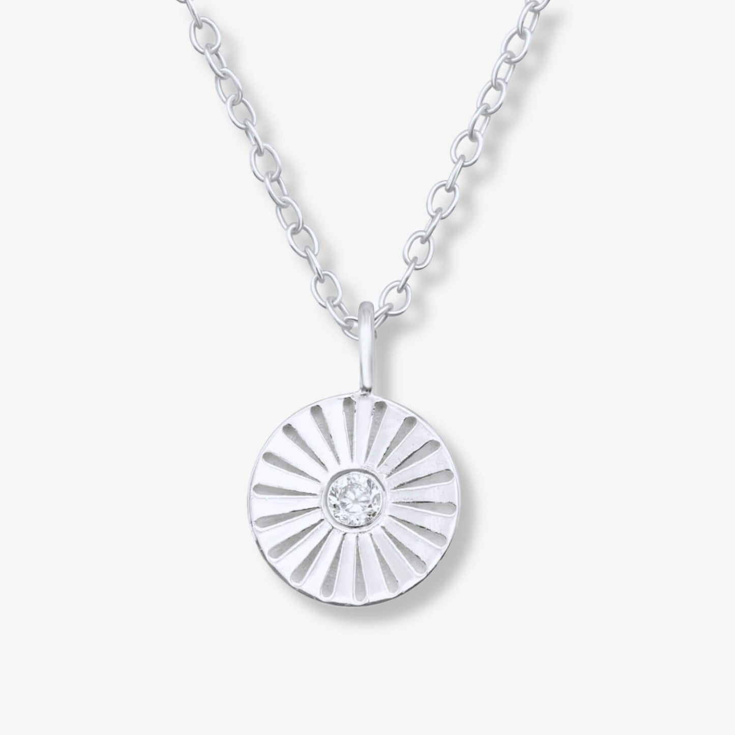 Colier din Argint Crystal Medallion - DivaSilver