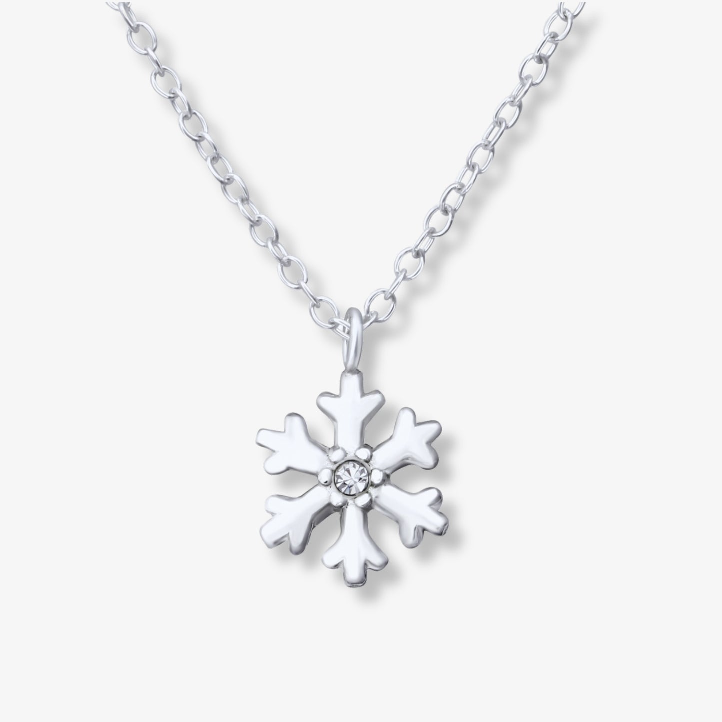 Colier din Argint Crystal Snowflake - DivaSilver