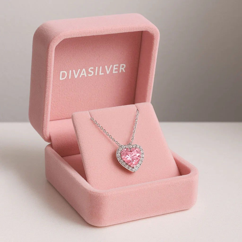 Colier din Argint Pink Desire - DivaSilver