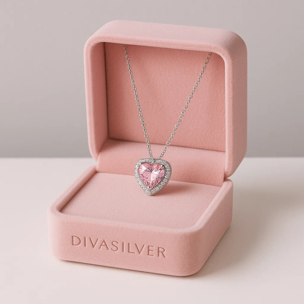 Colier din Argint Pink Desire - DivaSilver