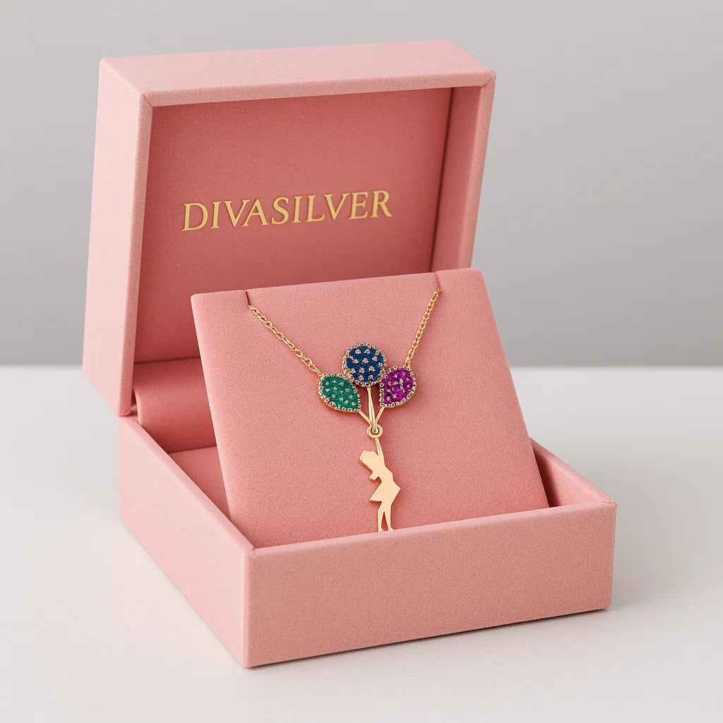 Colier din Argint Joyful Girl - DivaSilver