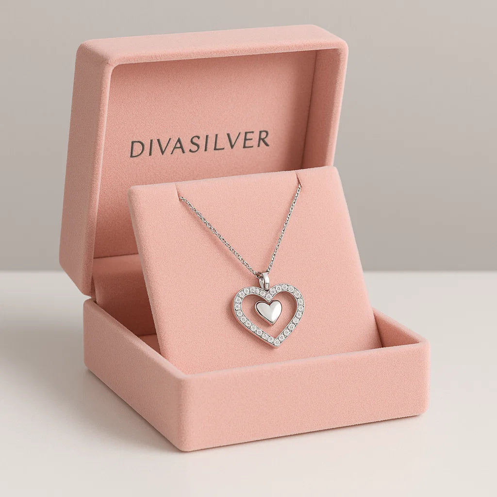Colier din Argint Twin Love - DivaSilver