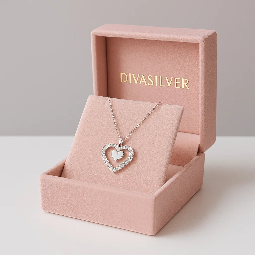 Colier din Argint Twin Love - DivaSilver