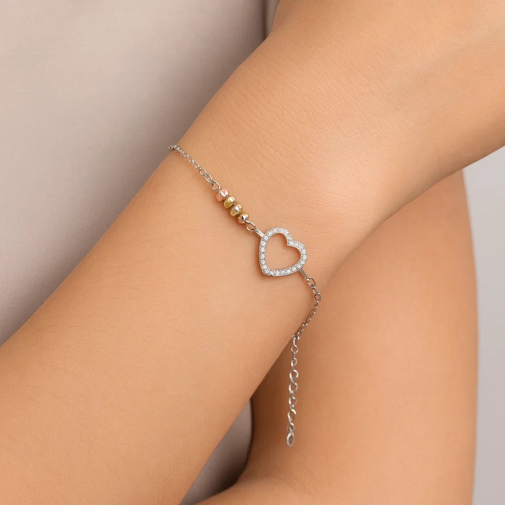 Bratara din Argint Complex Heart - DivaSilver