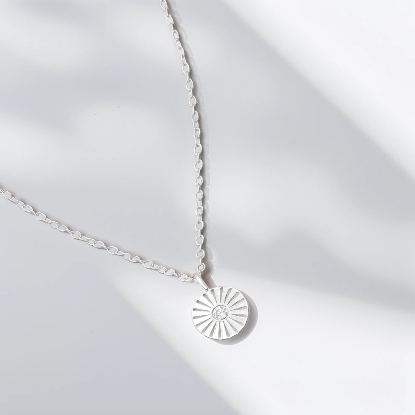 Colier din Argint Crystal Medallion - DivaSilver