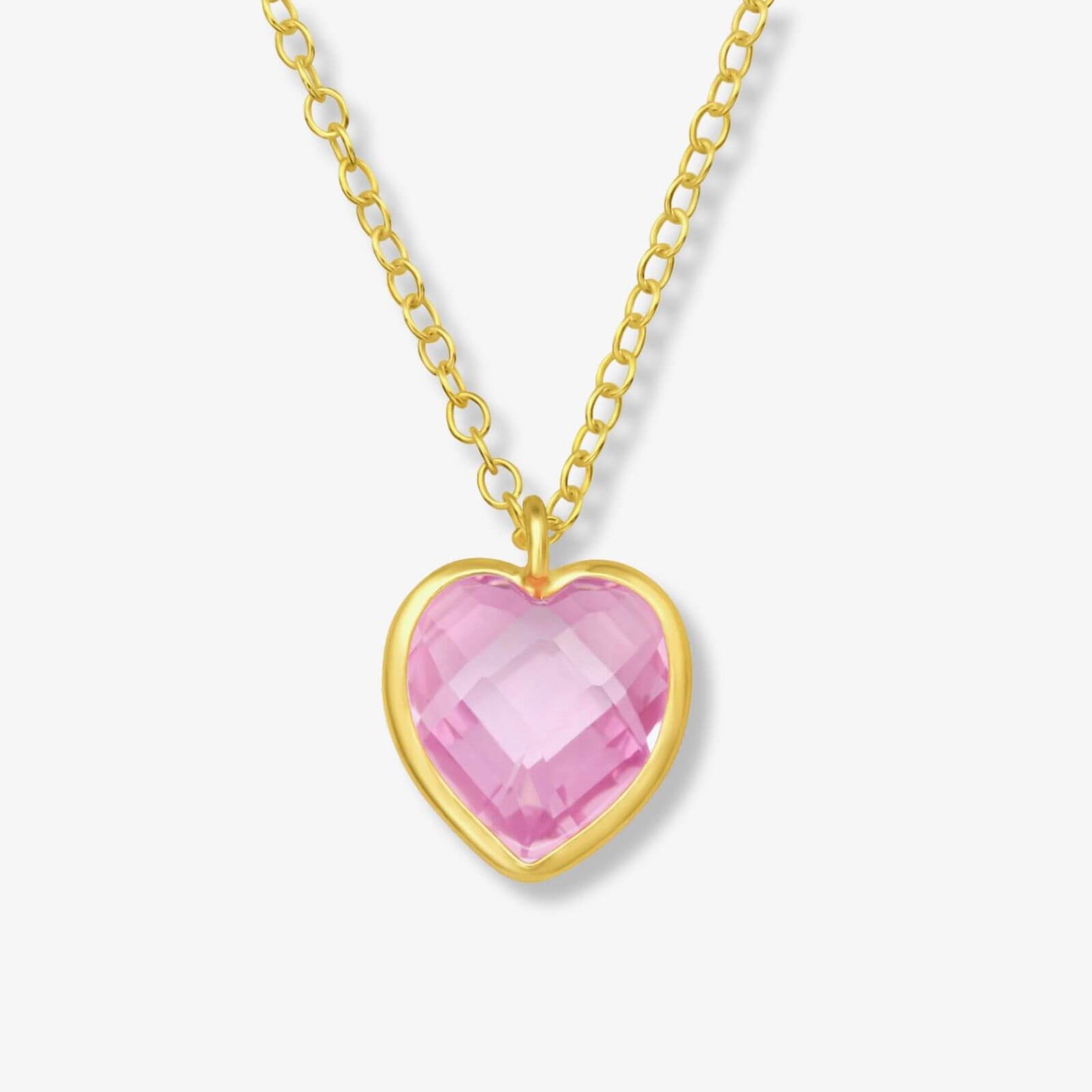 Colier din Argint Pink Heart - DivaSilver