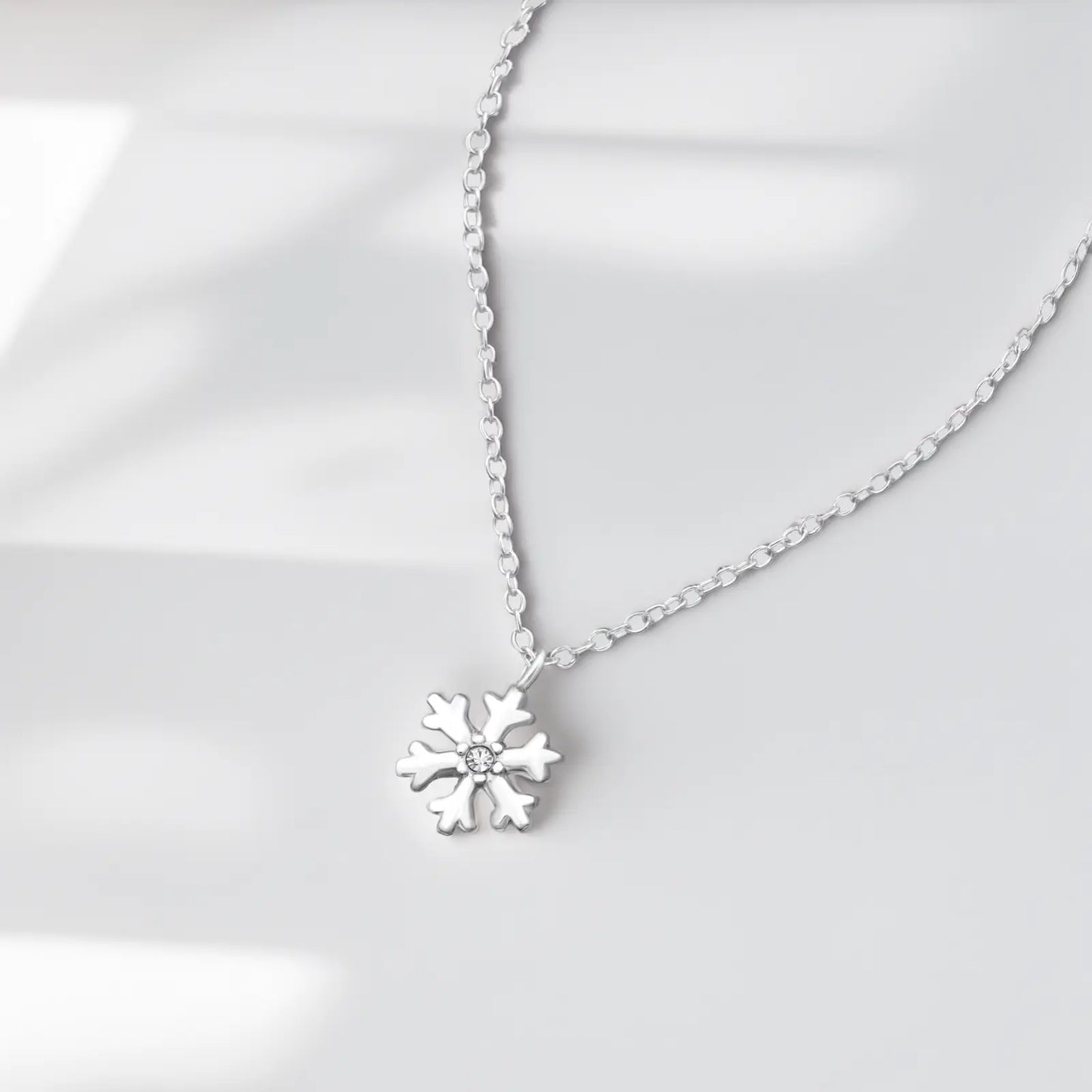 Colier din Argint Crystal Snowflake - DivaSilver