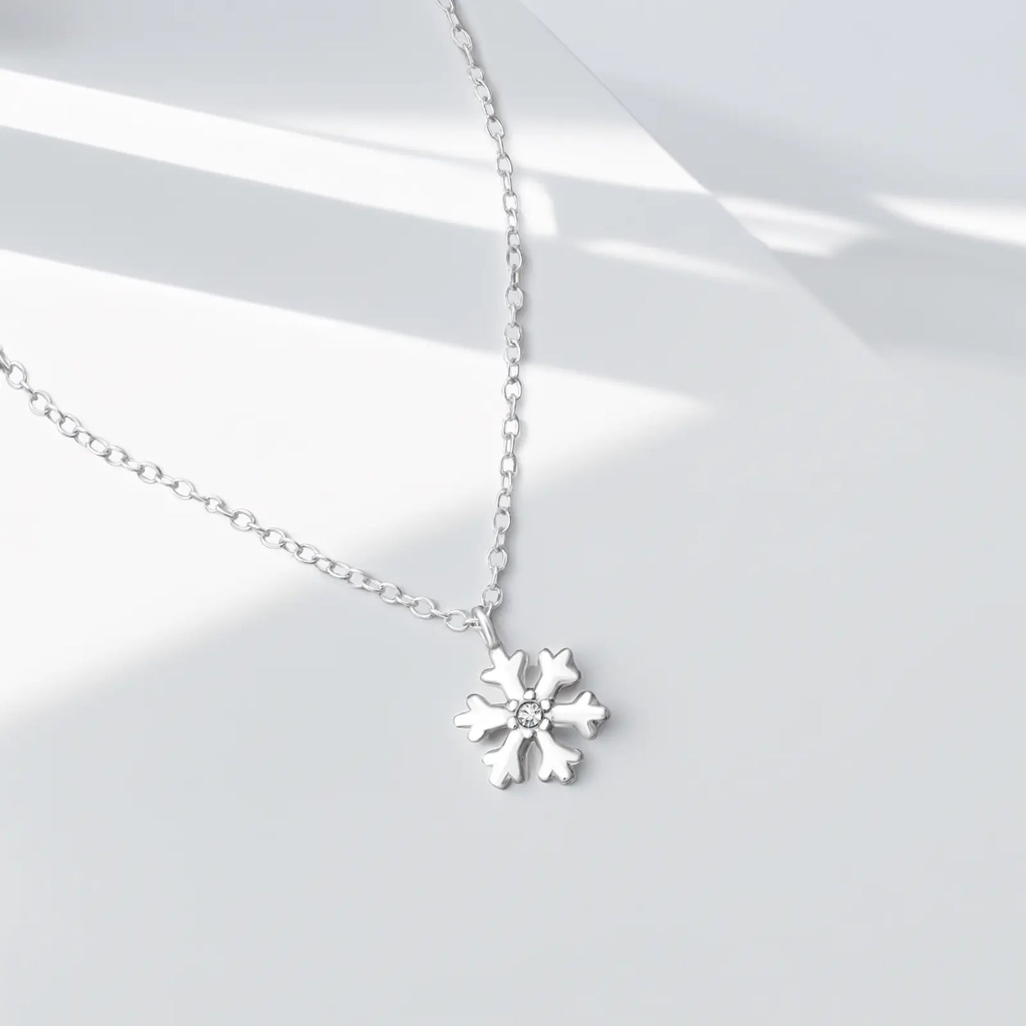 Colier din Argint Crystal Snowflake - DivaSilver