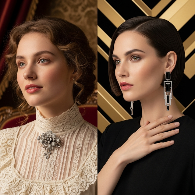 Bijuterii vintage: stil Art Deco și victorian