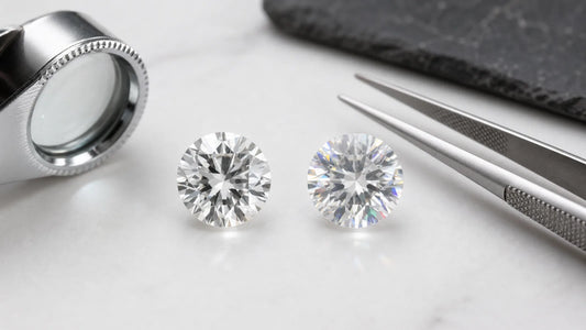 Comparație editorială între zirconiu cubic și diamant