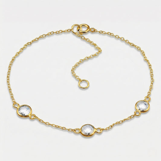 Bratara din Argint Golden Trio