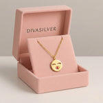 Colier din Argint Golden Kiss