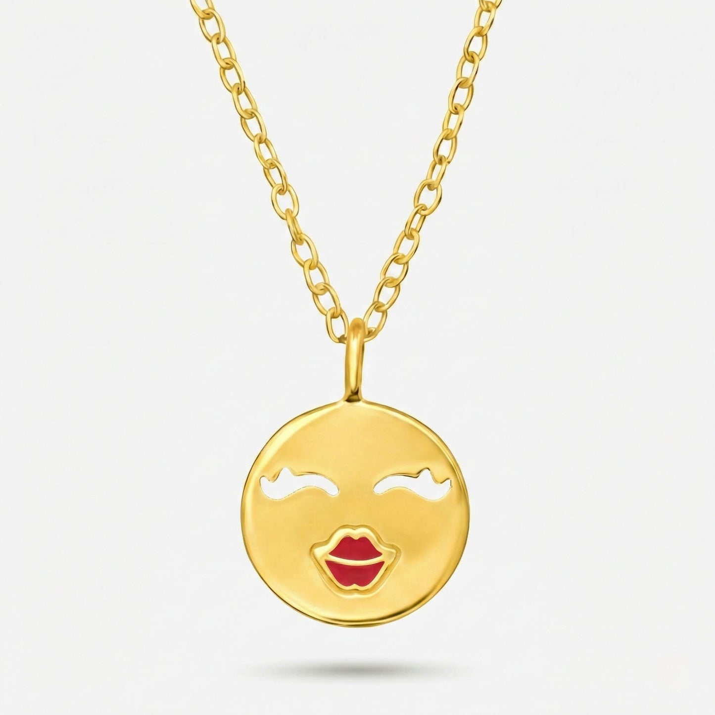 Colier din Argint Golden Kiss