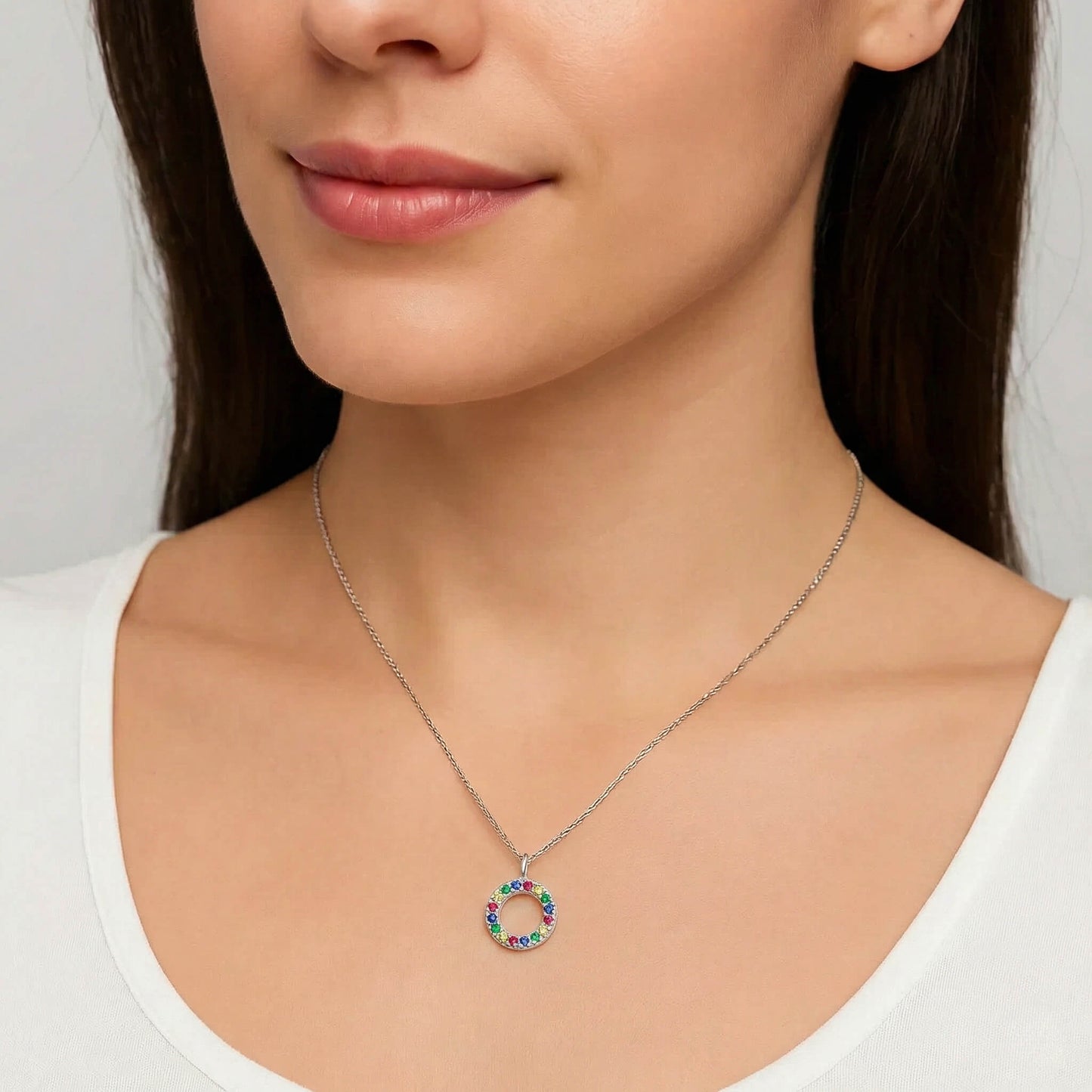 Colier din Argint Rainbow Chackra