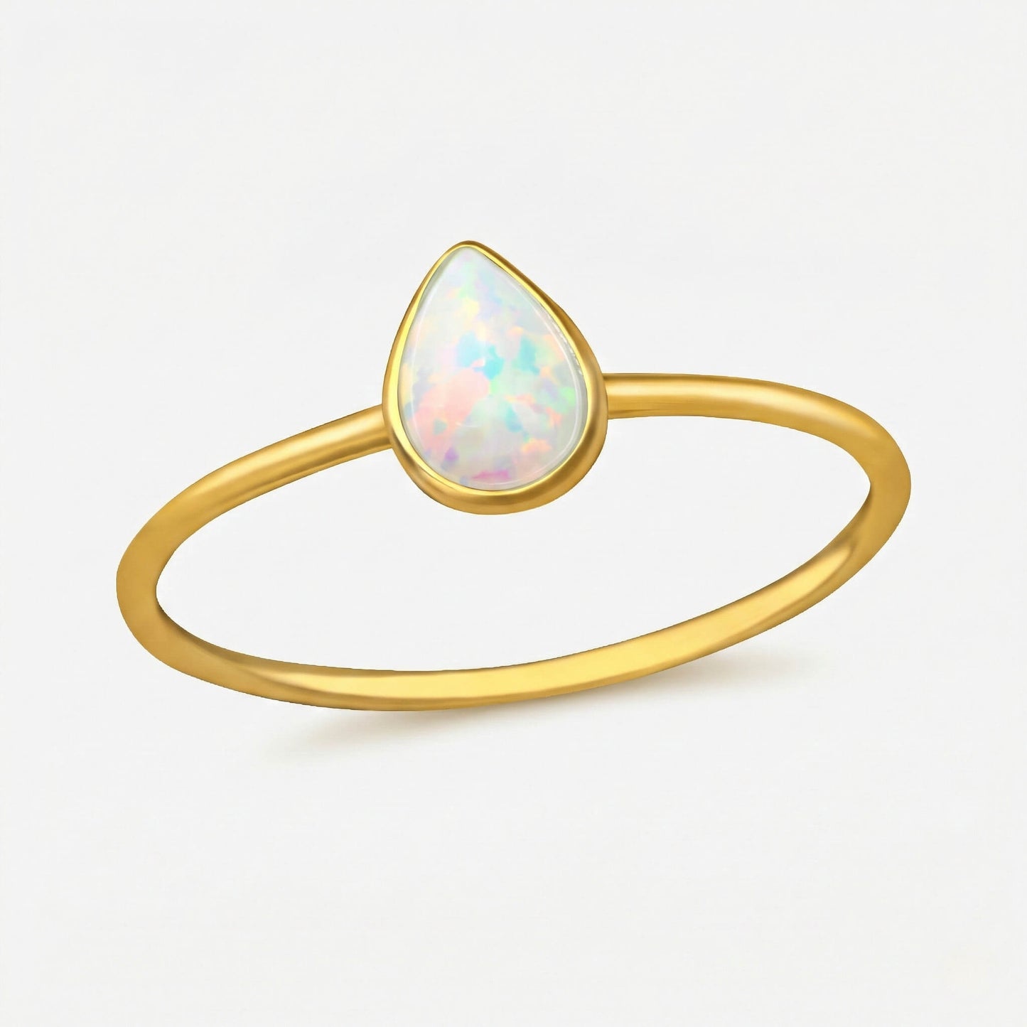 Inel Din Argint Opal Drop