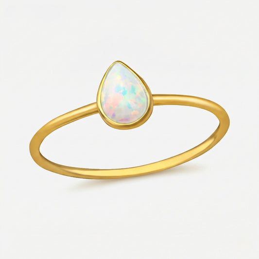 Inel Din Argint Opal Drop