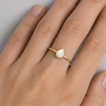 Inel Din Argint Opal Drop