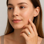 Inel Din Argint Opal Drop