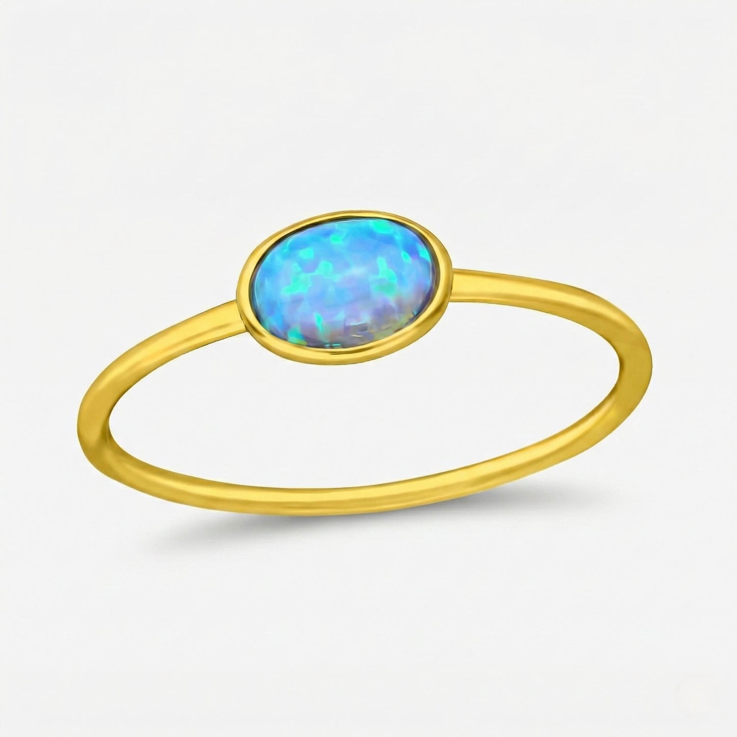Inel din Argint Azure Opal