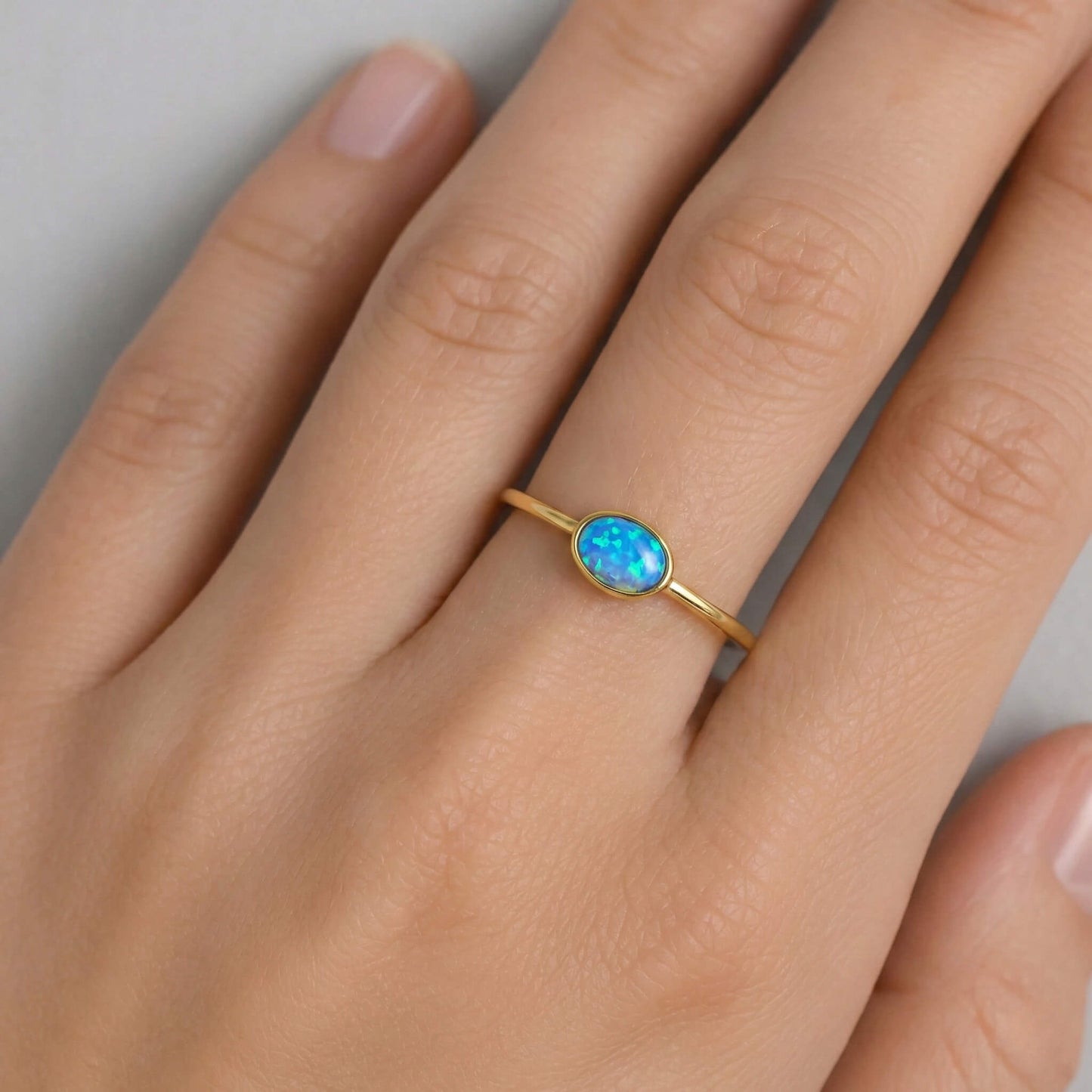 Inel din Argint Azure Opal