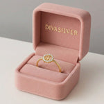 Inel din Argint Golden Harmony