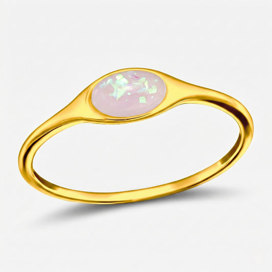 Inel din Argint Opal Blush