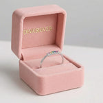 Inel din Argint Rainbow Crystal