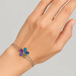 Bratara din Argint Rainbow Flower