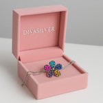 Bratara din Argint Rainbow Flower