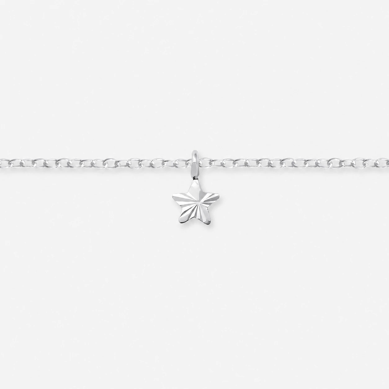 Bratara de Picior din Argint Starfish pe fundal gri