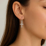 Cercei din Argint Cross