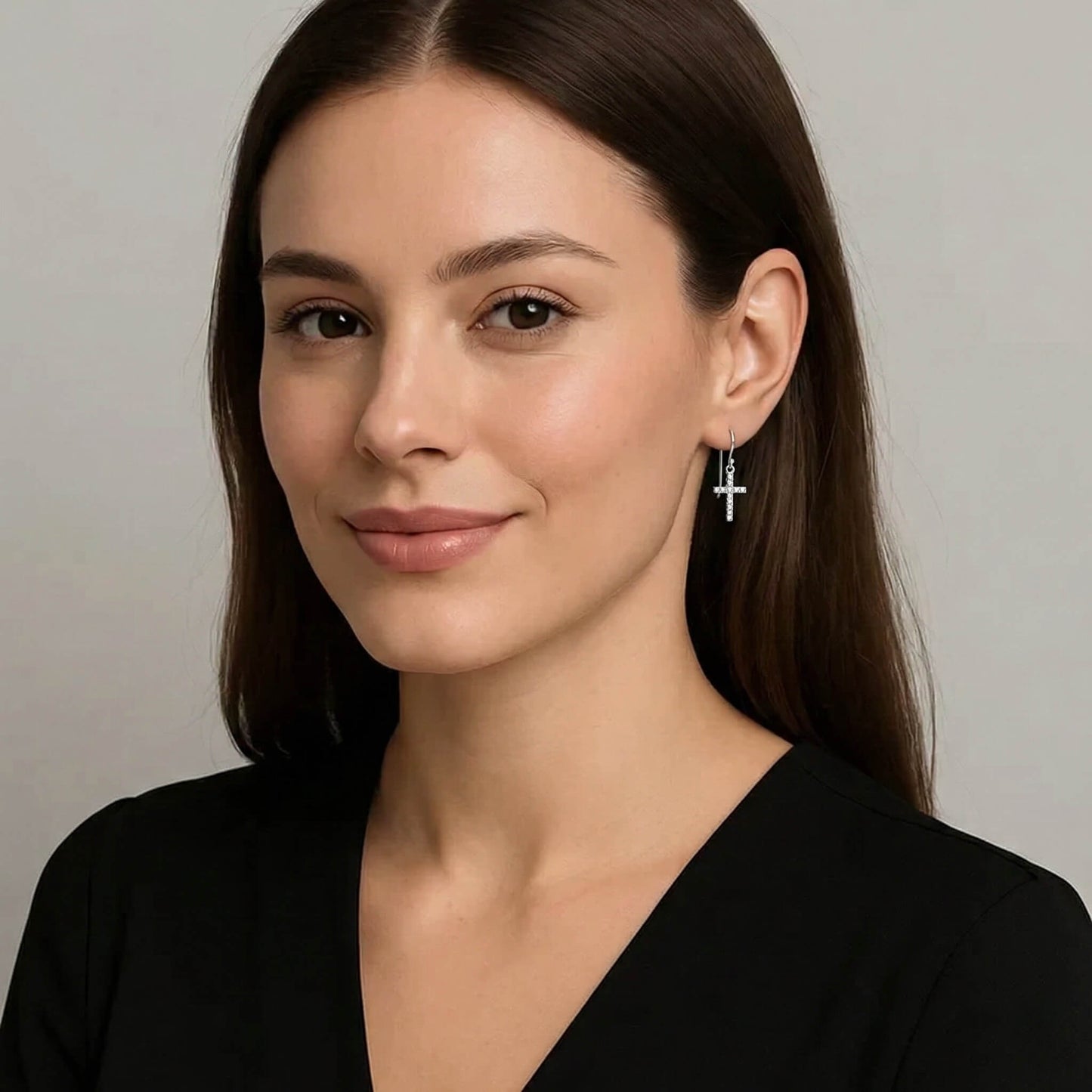 Cercei din Argint Cross