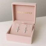 Cercei din Argint Cross