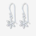 Cercei Crystal Snowflake din argint 925 - vedere produs