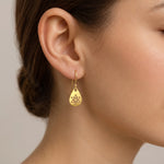 Cercei din Argint Golden Snowflake - prezentare 4