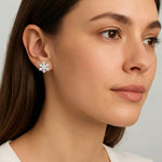 Cercei din Argint Fulg de Nea