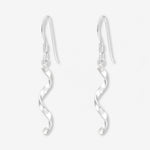 Cercei din Argint Silver Spiral pe fundal gri