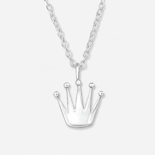 Colier din Argint Royal Crown pe fundal gri