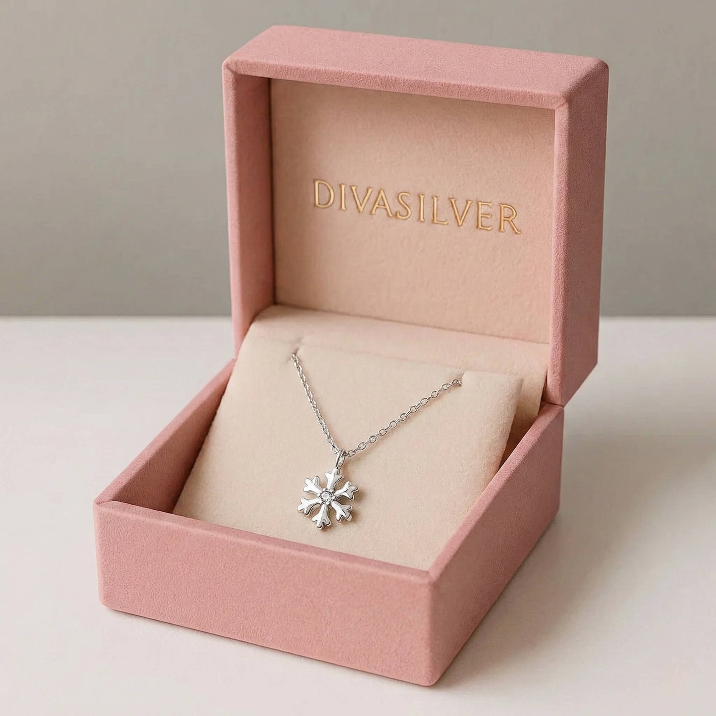 Colier din Argint Crystal Snowflake