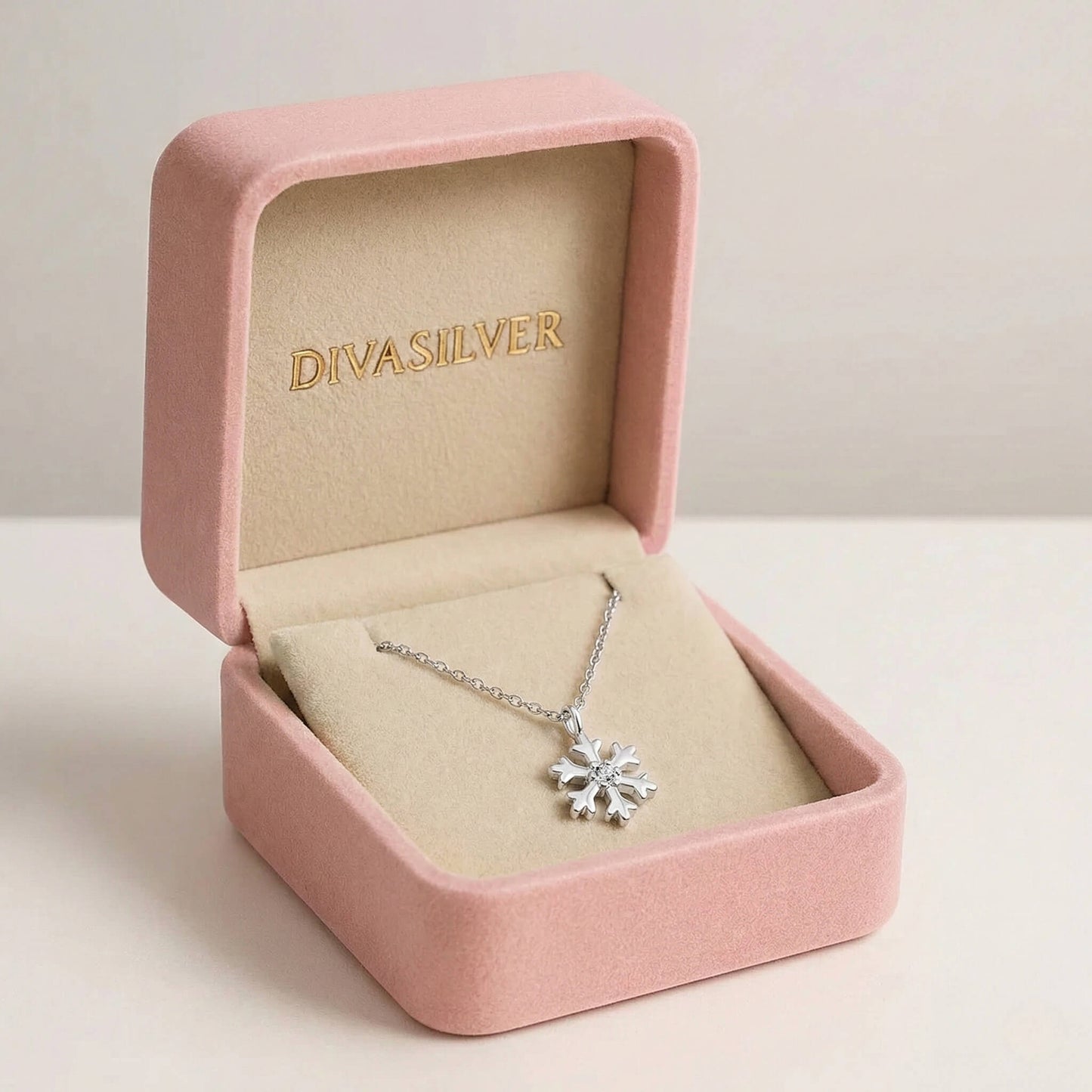 Colier din Argint Crystal Snowflake