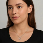 Colier din Argint Moon Crystal - prezentare 3