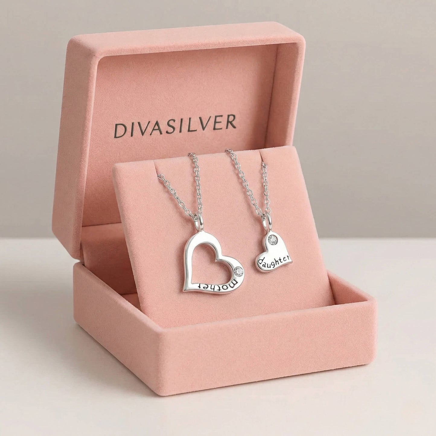 Coliere din Argint Mama si Fiica