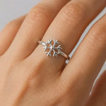 Inel din Argint Fulg de Nea