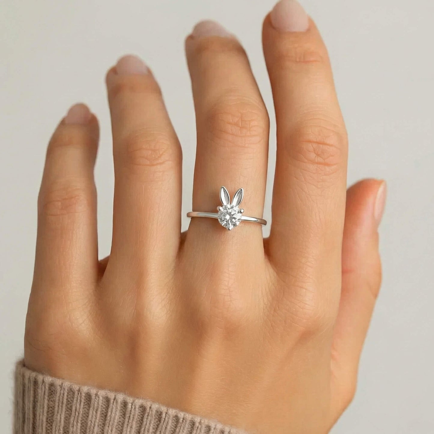 Inel din Argint Happy Rabbit