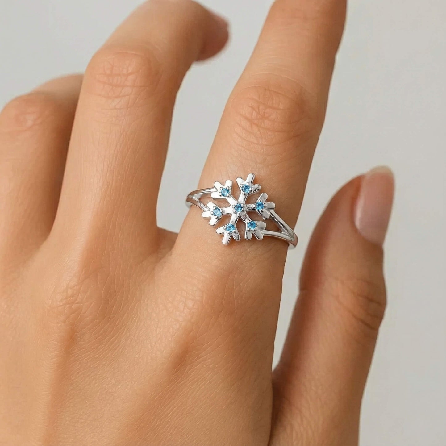 Inel din Argint Icy SnowFlake