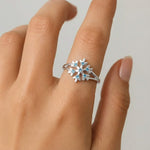 Inel din Argint Icy SnowFlake