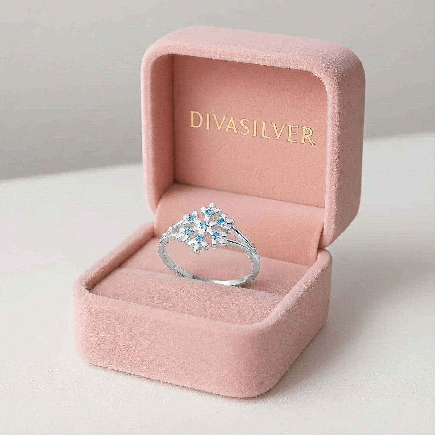 Inel din Argint Icy SnowFlake