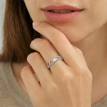 Inel din argint cu Inimi Infinite