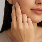 Inel din Argint White Crystal